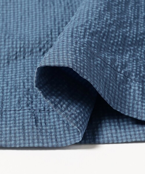 BEAMS PLUS(ビームスプラス)の「Plain Front Shorts Seersucker Gingham(その他パンツ・メンズ・ブルー/グリーン・SMALL/MEDIUM/LARGE/X-LARGE)」の10枚目の写真
