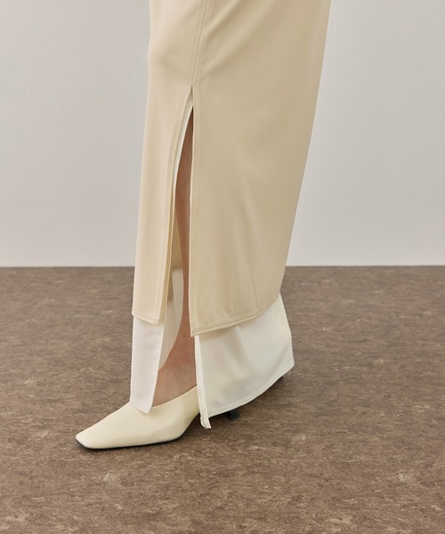 ADAM ET ROPE'（アダムエロペ）の「バイカラーエラスティックスカート（スカート・レディース・ブラウン系その他/ホワイト系その他5・FREE）」の8枚目の写真