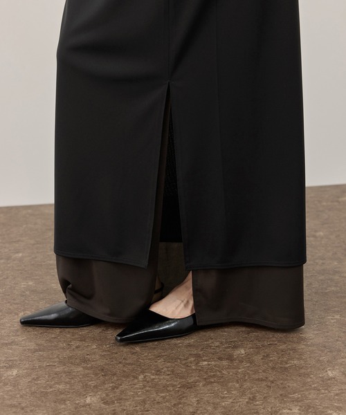 ADAM ET ROPE'（アダムエロペ）の「バイカラーエラスティックスカート（スカート・レディース・ブラウン系その他/ホワイト系その他5・FREE）」の11枚目の写真