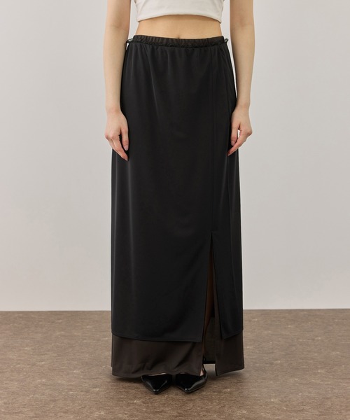 ADAM ET ROPE'（アダムエロペ）の「バイカラーエラスティックスカート（スカート・レディース・ブラウン系その他/ホワイト系その他5・FREE）」の16枚目の写真