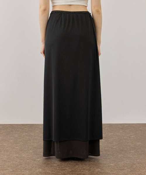 ADAM ET ROPE'（アダムエロペ）の「バイカラーエラスティックスカート（スカート・レディース・ブラウン系その他/ホワイト系その他5・FREE）」の18枚目の写真