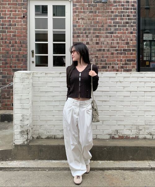 COSTUME O’CLOCK(コスチュームオクロック)の「コットンライクセミバルーンワンタックスラックス3COLORCOWPT003(スラックス・レディース・ホワイト/ブラック/ブラウン・SMALL/MEDIUM/LARGE)」の13枚目の写真