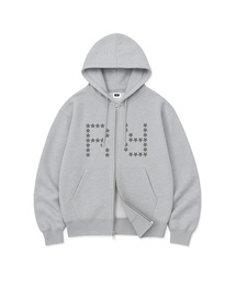 RANDOMOFF（ランダムオフ）の「STAR GRID BOLD OVER FIT 2-WAY ZIP-UP (2color)（パーカー）」