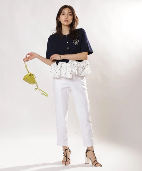 JUSGLITTY（ジャスグリッティー）の「ストレッチサブリナパンツ（その他パンツ・レディース・ブラック/ホワイト・0/1/2）」の15枚目の写真