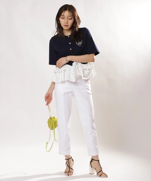 JUSGLITTY（ジャスグリッティー）の「ストレッチサブリナパンツ（その他パンツ・レディース・ブラック/ホワイト・0/1/2）」の17枚目の写真