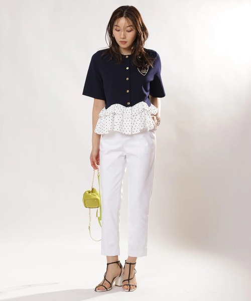 JUSGLITTY（ジャスグリッティー）の「ストレッチサブリナパンツ（その他パンツ・レディース・ブラック/ホワイト・0/1/2）」の18枚目の写真