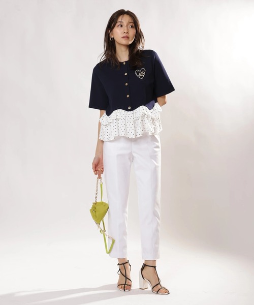 JUSGLITTY（ジャスグリッティー）の「ストレッチサブリナパンツ（その他パンツ・レディース・ブラック/ホワイト・0/1/2）」の19枚目の写真