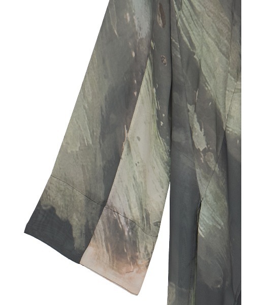 Ameri(アメリ)の「PAINTED TEXTURE ART LAYERED DRESS(ドレス・レディース・イエロー/カーキ・MEDIUM/SMALL)」の19枚目の写真