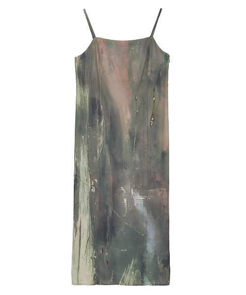 PAINTED TEXTURE ART LAYERED DRESS（ドレス）｜Ameri（アメリ）の
