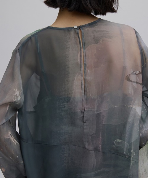 PAINTED TEXTURE ART LAYERED DRESS（ドレス）｜Ameri（アメリ）の