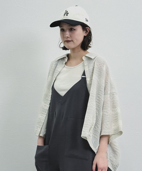 niko and...（ニコアンド）の「[MODE NORM CORE] シアー先染めコクーンシャツ（シャツ/ブラウス・レディース・ブルー/オフホワイト/ブラック・FREE）」の20枚目の写真