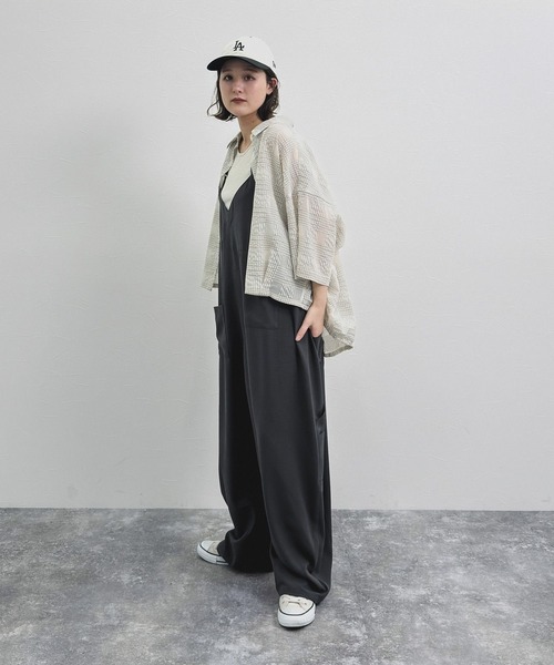 niko and...（ニコアンド）の「[MODE NORM CORE] シアー先染めコクーンシャツ（シャツ/ブラウス・レディース・ブルー/オフホワイト/ブラック・FREE）」の18枚目の写真