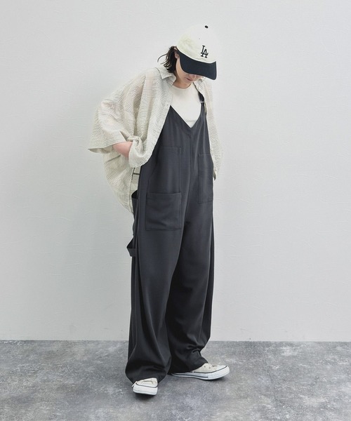 niko and...（ニコアンド）の「[MODE NORM CORE] シアー先染めコクーンシャツ（シャツ/ブラウス・レディース・ブルー/オフホワイト/ブラック・FREE）」の19枚目の写真