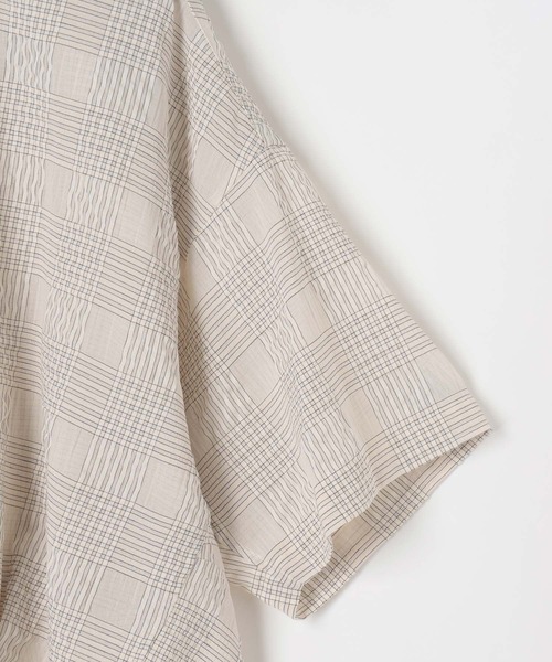 niko and...（ニコアンド）の「[MODE NORM CORE] シアー先染めコクーンシャツ（シャツ/ブラウス・レディース・ブルー/オフホワイト/ブラック・FREE）」の12枚目の写真