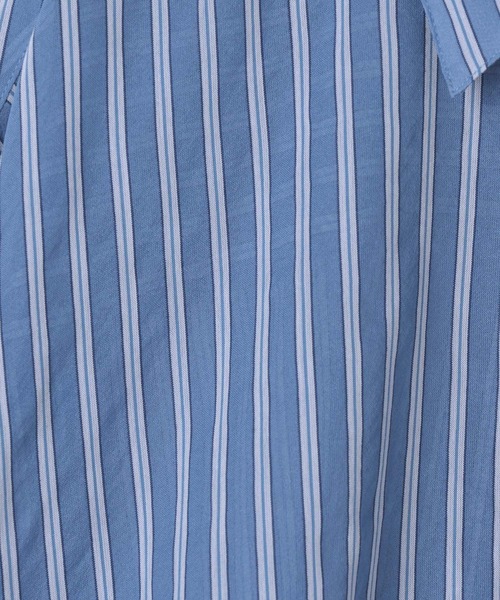 niko and...（ニコアンド）の「[MODE NORM CORE] シアー先染めコクーンシャツ（シャツ/ブラウス・レディース・ブルー/オフホワイト/ブラック・FREE）」の15枚目の写真