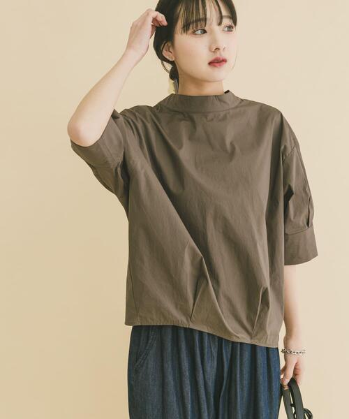 ITEMS URBANRESEARCH（アイテムズ アーバンリサーチ）の「5ブソデハイネックブラウス（シャツ/ブラウス・レディース・チャコールグレー/ホワイト/ミント・FREE）」の3枚目の写真