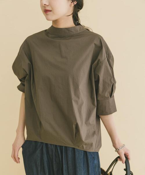 ITEMS URBANRESEARCH（アイテムズ アーバンリサーチ）の「5ブソデハイネックブラウス（シャツ/ブラウス・レディース・チャコールグレー/ホワイト/ミント・FREE）」の12枚目の写真