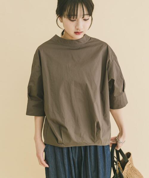 ITEMS URBANRESEARCH（アイテムズ アーバンリサーチ）の「5ブソデハイネックブラウス（シャツ/ブラウス・レディース・チャコールグレー/ホワイト/ミント・FREE）」の13枚目の写真