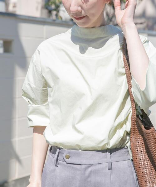 ITEMS URBANRESEARCH（アイテムズ アーバンリサーチ）の「5ブソデハイネックブラウス（シャツ/ブラウス・レディース・チャコールグレー/ホワイト/ミント・FREE）」の20枚目の写真