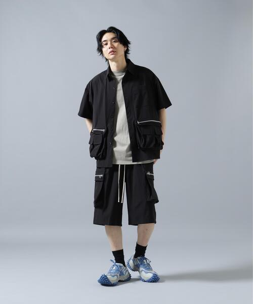 DANKE SCHON(ダンケシェーン)の「【WEB&DEPOT限定】DankeSchon/ダンケシェーン/PTWILL ZIP CARGO SHORTS(カーゴパンツ・メンズ・ブラック・L/M)」の9枚目の写真