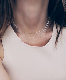 whoseA（フーシー）の「【silver925】Snake Chain 3 Line Nec / スネークチェーン3ラインネックレス（ネックレス）」