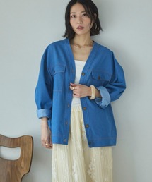 DOUX ARCHIVES（ドゥアルシーヴ）の「Ｖ開きオーバージャケット（デニムジャケット）」