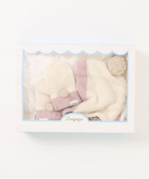 BIRTHDAY BAR（バースデイバー）の「Leapepe ボンネット＆ミトンSet　BL×IV（キーケース/キーアクセサリー）」