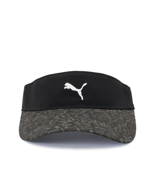 PUMA（プーマ）の「PUMA プーマ ウィメンズ ゴルフ フローラル AOP バイザー W FLORAL AOP VISOR（サンバイザー・レディース・ブラック/ミント・フリー）」の7枚目の写真