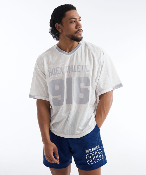 HDEX(エイチデックス)の「916 ジャイアントフィットメッシュショートスリーブ (ホワイト)(Tシャツ/カットソー・メンズ・ホワイト・MEDIUM/LARGE/X-LARGE/2XL)」の1枚目の写真