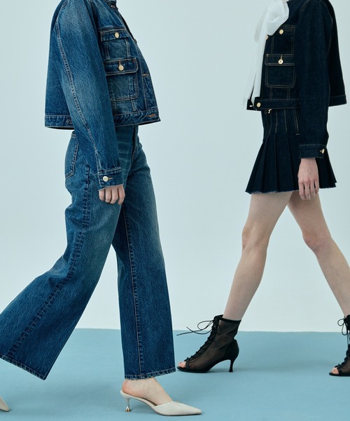 EIMY ISTOIRE（エイミーイストワール）の「ビットデニムパンツ（デニムパンツ・レディース・ブルー/インディゴブルー・24inch/23inch）」の9枚目の写真