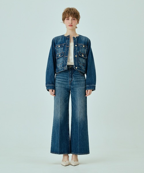 EIMY ISTOIRE（エイミーイストワール）の「ビットデニムパンツ（デニムパンツ・レディース・ブルー/インディゴブルー・24inch/23inch）」の15枚目の写真