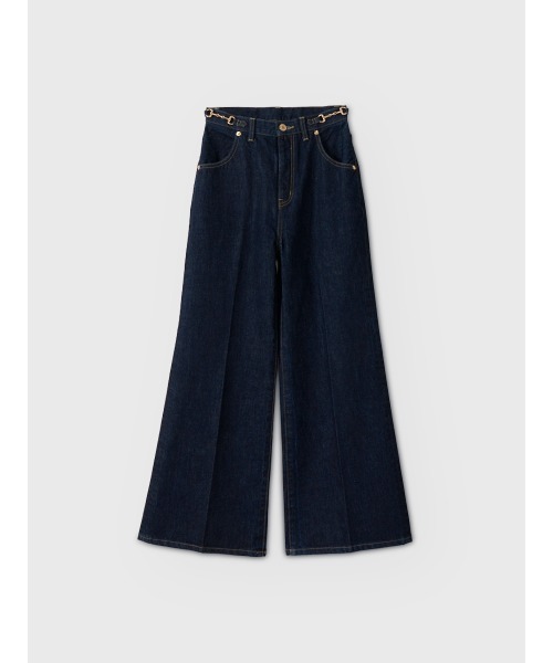 EIMY ISTOIRE（エイミーイストワール）の「ビットデニムパンツ（デニムパンツ・レディース・ブルー/インディゴブルー・24inch/23inch）」の3枚目の写真