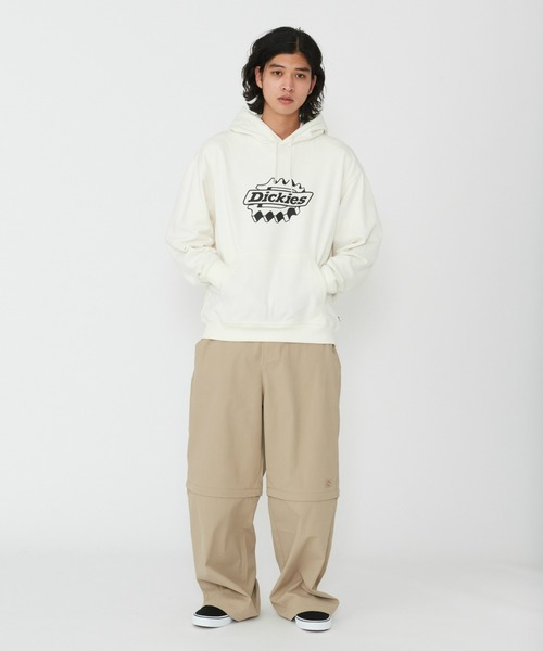 Dickies(ディッキーズ)の「Dickies/ディッキーズ フレンチ テリー アイアンデールフーディー/フード付きパーカー/ロゴパーカー(パーカー・メンズ・ホワイト/ブラック・SMALL/MEDIUM/LARGE/X-LARGE)」の12枚目の写真