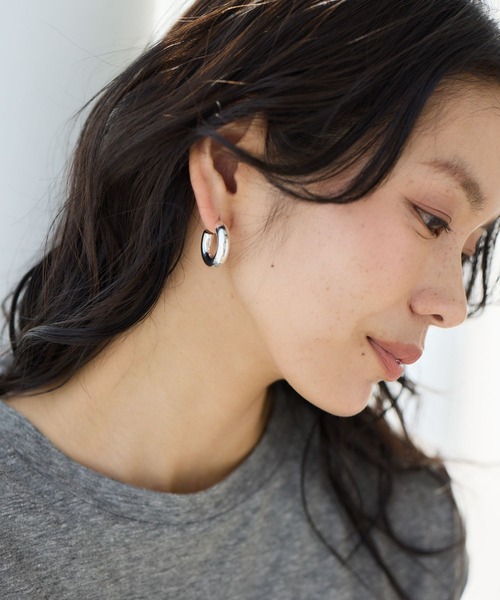 BARNYARDSTORM（バンヤードストーム）の「BARNYARDSTORM / 中空フープピアス（ピアス（両耳用）・レディース・その他2・FREE）」の3枚目の写真