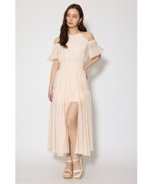 2WAYホルターネックロンパース 春服 夏服（ワンピース）｜rienda