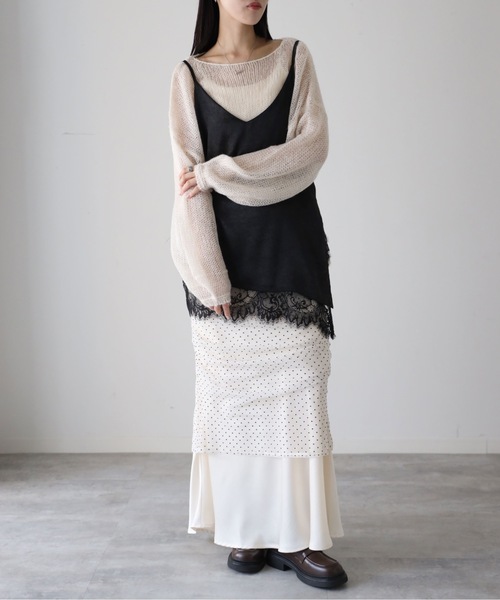 model：164cm. 着用サイズ：FREE