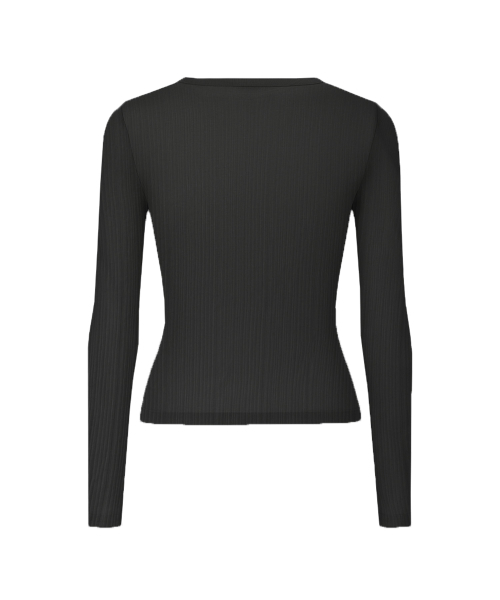 RANDOMOFF（ランダムオフ）の「SLIP SHEER WAVE LONGSLEEVE [BLACK]（Tシャツ/カットソー・レディース・ブラック・ONE SIZE）」の5枚目の写真