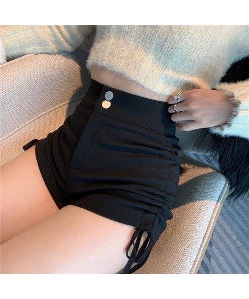 Bling Leads（ブリングリーズ）の「【Bls】 【ZL】【Bling Leads】ドローストリングホットパンツ（その他パンツ・レディース・ブラック・FREE）」の4枚目の写真