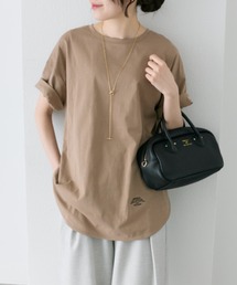 汗ジミ防止加工ワンポイントロゴ刺繍Tシャツ