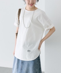 PUAL CE CIN | 汗ジミ防止加工ワンポイントロゴ刺繍Tシャツ(Tシャツ/カットソー)