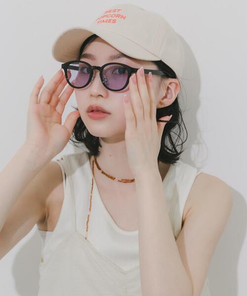 SMELLY(スメリー)の「ボスリントンサングラス(サングラス・レディース・イエロー系その他/パープル系その他/クリア/ブラック系その他・-)」の9枚目の写真