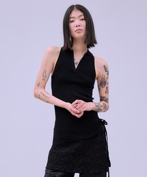 セール】NOTCH DESIGN TERECO RIB TOPS / ノッチデザインテレコリブ