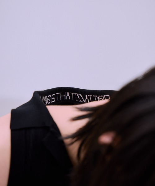 THINGS THAT MATTER(シングス ザット マター)の「AMERICAN SLEEVE KNIT POLO / アメリカン スリーブ ニット ポロ(タンクトップ・レディース・オフホワイト/ブラック/ブラウン/ベージュ・FREE)」の21枚目の写真