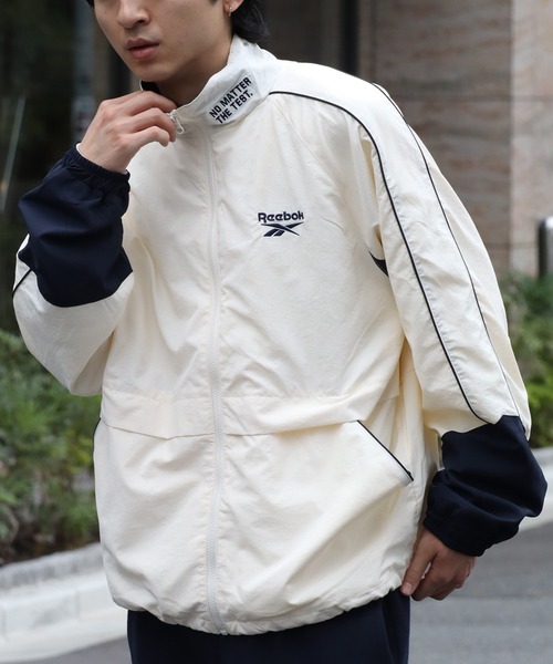 Reebok/ナイロンジャケット アイボリー 新品 ブランド古着】ナイロンブルゾン（ナイロンジャケット）｜Reebok