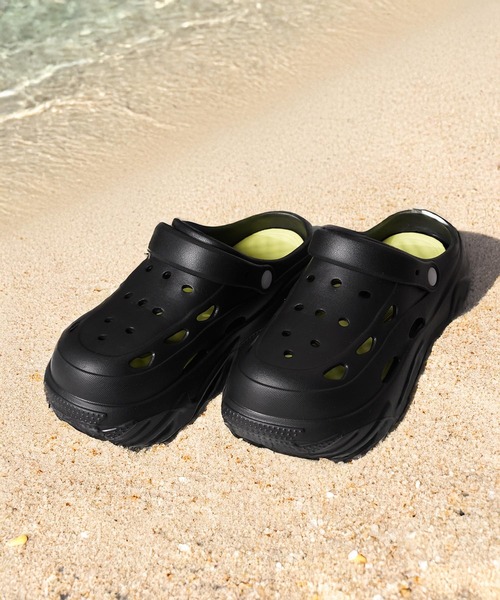 1111clothing（ワンフォークロージング）の「2way ボリュームアップ クロッグサンダル / 2-Way Volume-Up Clog Sandals（サンダル・メンズ・ブラック・S/M/L）」の2枚目の写真