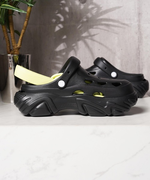 1111clothing（ワンフォークロージング）の「2way ボリュームアップ クロッグサンダル / 2-Way Volume-Up Clog Sandals（サンダル・メンズ・ブラック・S/M/L）」の4枚目の写真
