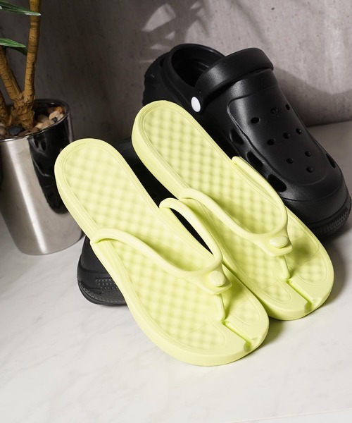 1111clothing（ワンフォークロージング）の「2way ボリュームアップ クロッグサンダル / 2-Way Volume-Up Clog Sandals（サンダル・メンズ・ブラック・S/M/L）」の10枚目の写真