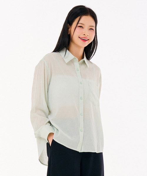 CHASECULT（チェイスカルト）の「レディース シアカラーシャツ-FBRG5471C0S（シャツ/ブラウス・レディース・ミント・85/90）」の3枚目の写真