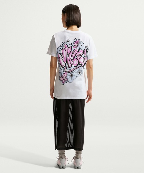 NIKE（ナイキ）の「ナイキ NIKE ナイキ   NSW CLSC BF ARBRSH BTTR T（Tシャツ/カットソー・レディース・ベビーピンク/ホワイト・S/M/L/XL）」の7枚目の写真