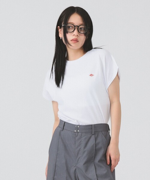 Ray BEAMS(レイビームス)の「【WEB限定】DANTON / ドルマン スリーブ Tシャツ 26SS 洗濯可 ロゴ 無地T ドルマン リラックス メンズライク ダントン(Tシャツ/カットソー・レディース・ブラック/ホワイト/ピンク/ベージュ・SMALL/MEDIUM)」の2枚目の写真